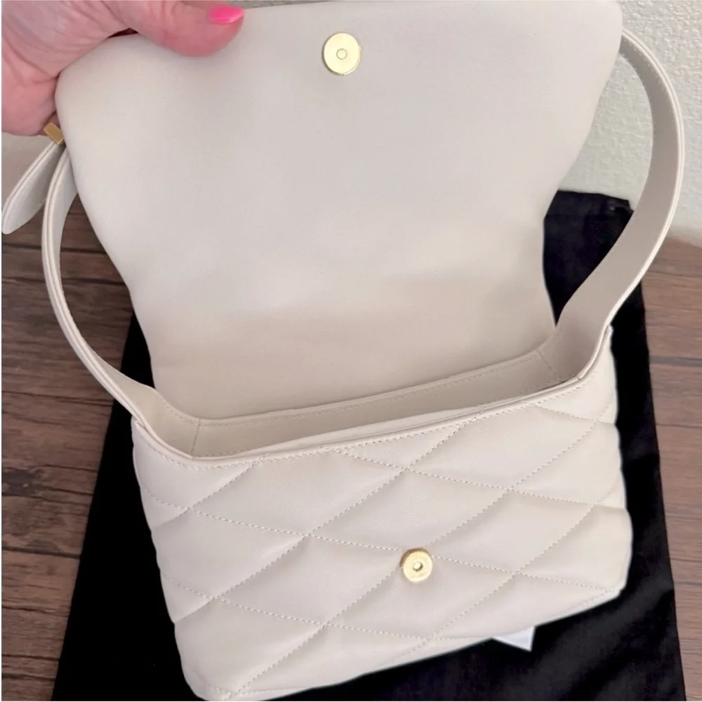 🌟🎉MINI WHEEL🌟🎉 SAINT LAURENT Le 57 Flap YSL Lambskin Leather Shoulder Bag - Picture 3 of 8